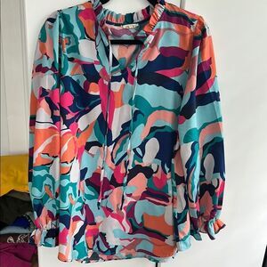 Colorful Abstract Women's Top